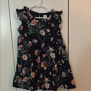 Floral Black Dress